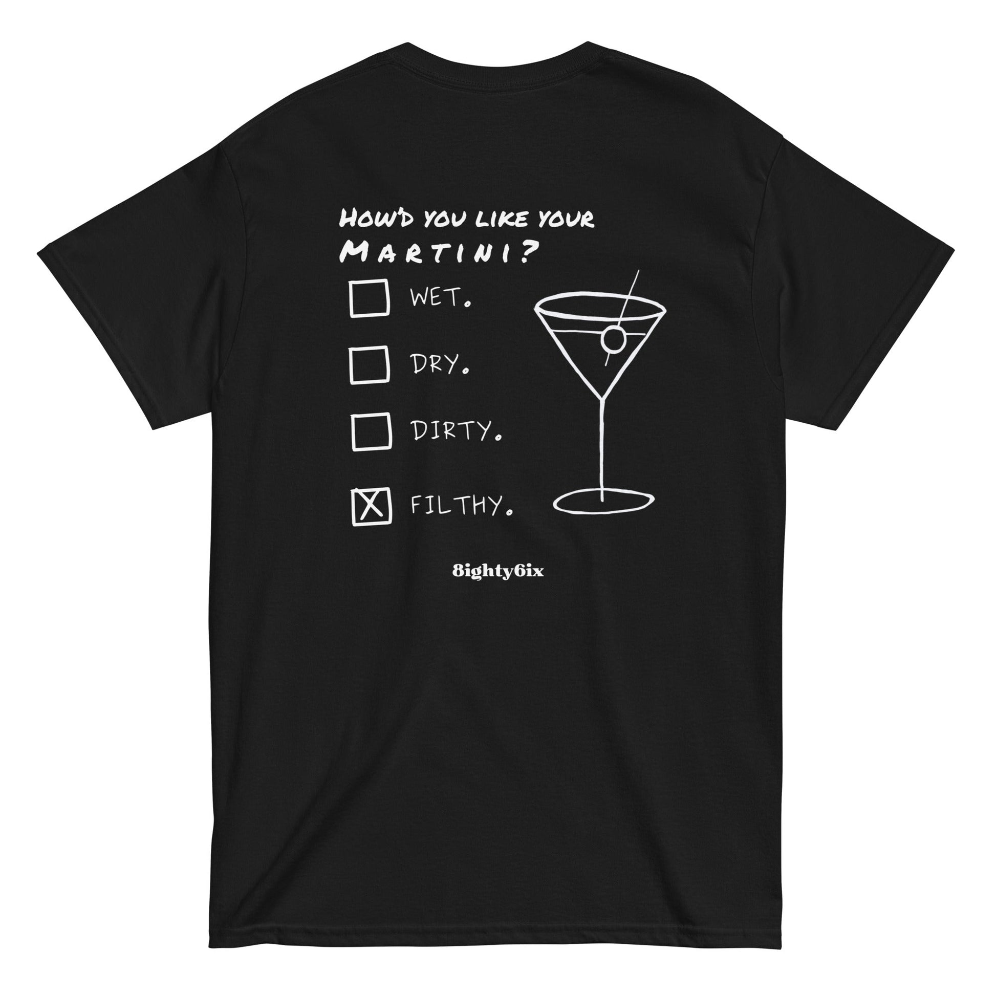 Martini T - Shirt (Black) - 86 BRAND SUPPLY CO.