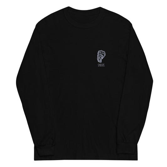 Oyster Shucker Long Sleeve T - Shirt (Black) - 86 BRAND SUPPLY CO.