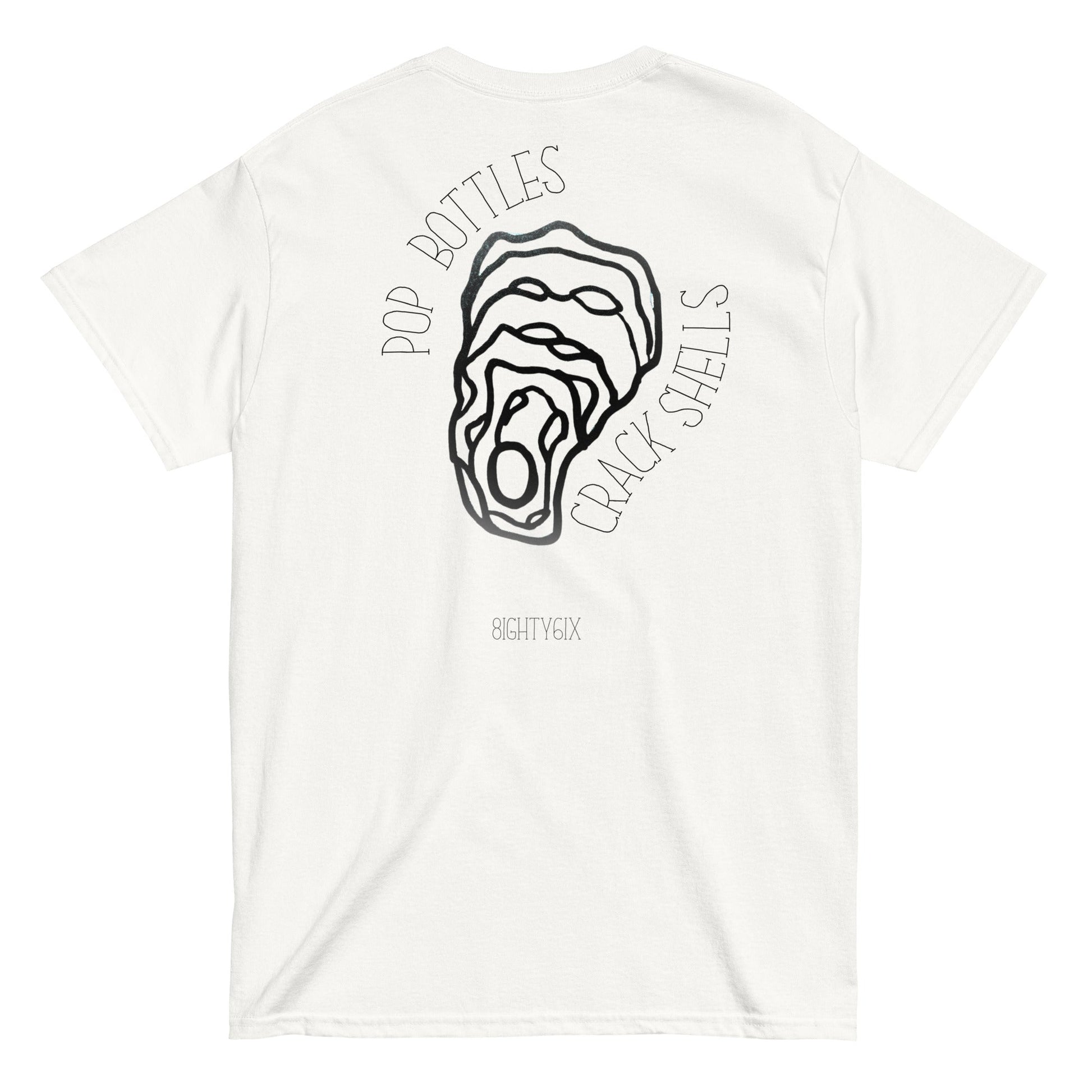 Oyster Shucker T-Shirt (White) - 86 BRAND SUPPLY CO.